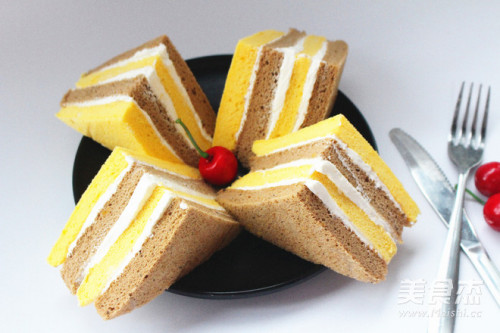 双色蛋糕的做法