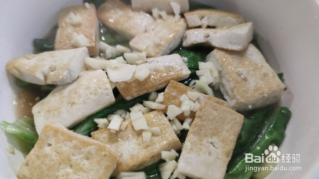 生煎豆腐油麦菜