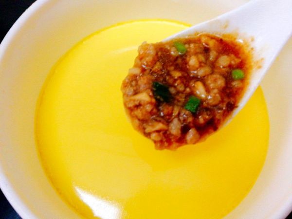 香菇肉末鸡蛋羹+#柏翠辅食节-营养佐餐#