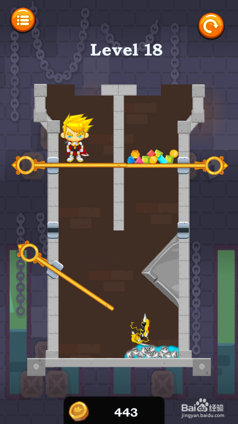 如何通过Caio Hero Rescue的Level 18？