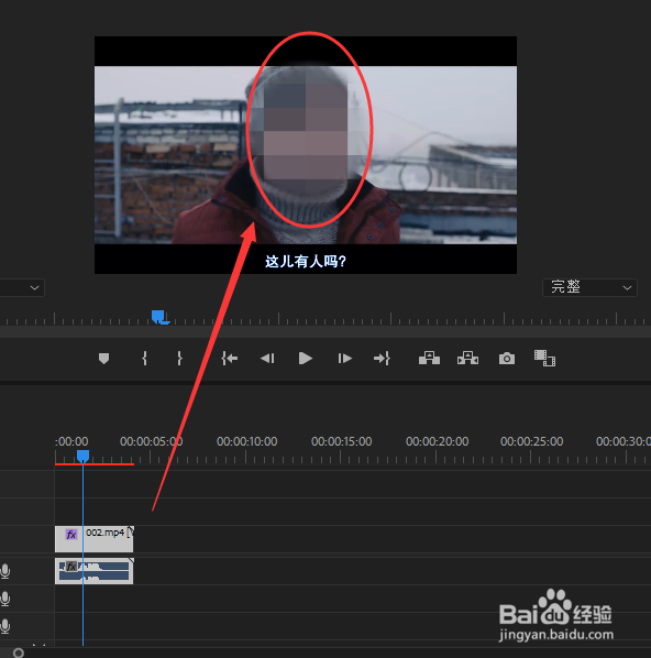 Premiere制作人物脸型马赛克遮挡简单几步