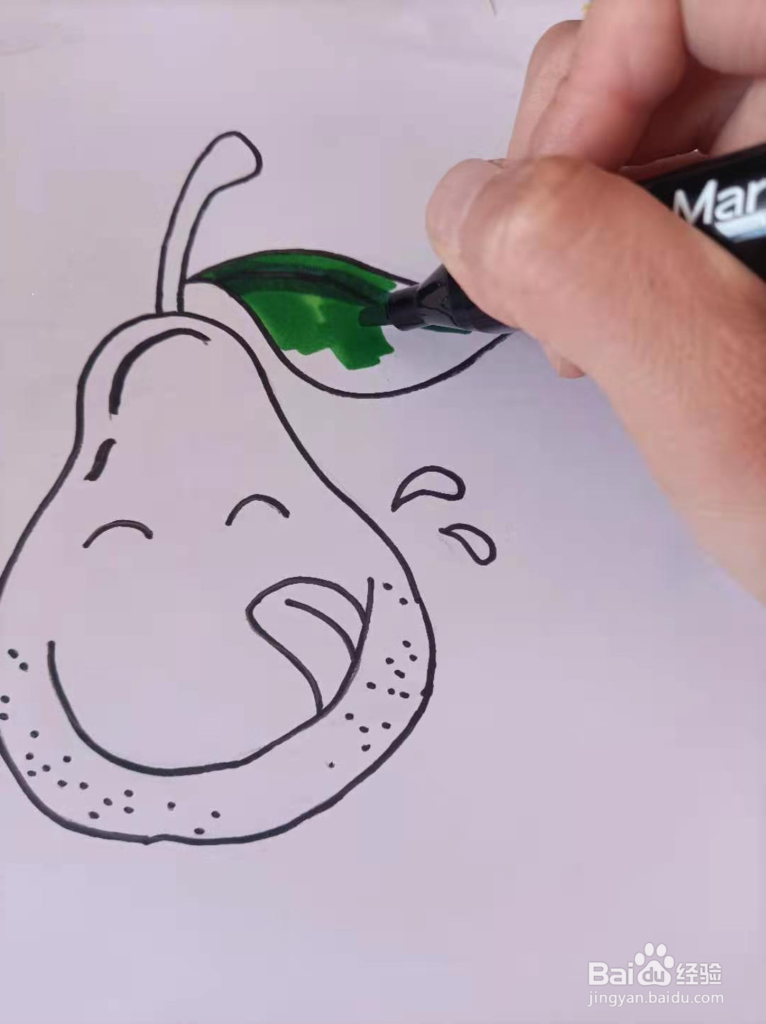 梨子的简笔画可以怎么画?