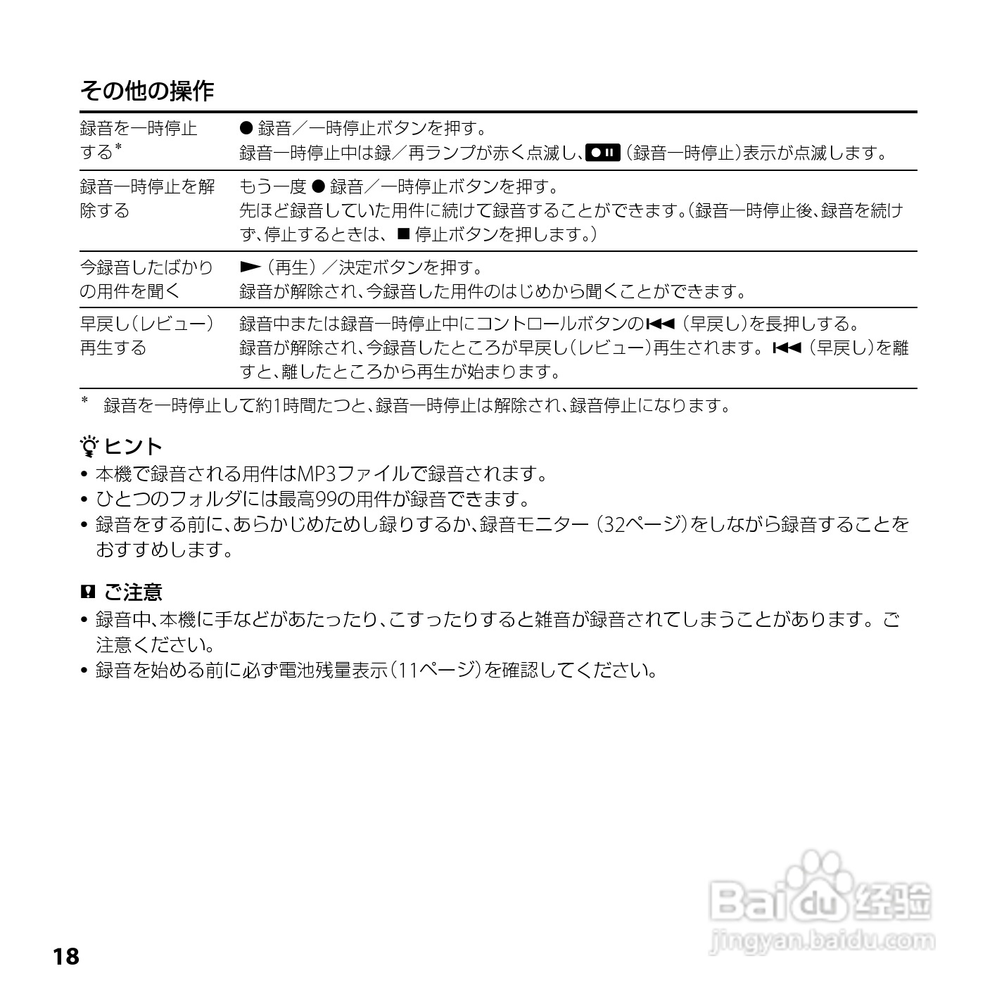 SONY ICD-UX200/UX300F/UX400F数码录音笔使用说明书:[2]