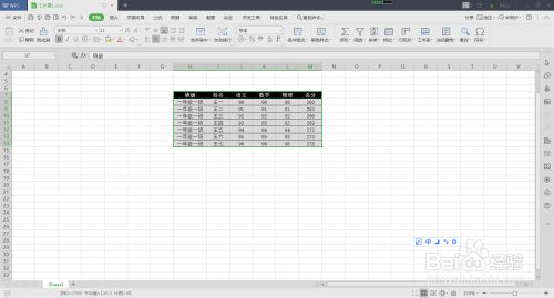 WPS表格怎么插入雷达图