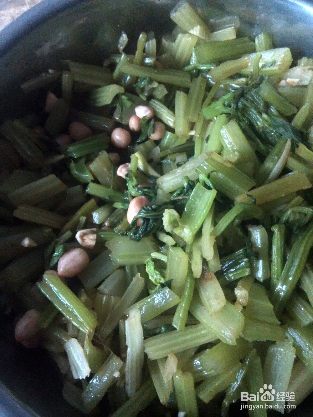 简便之芹菜拌花生