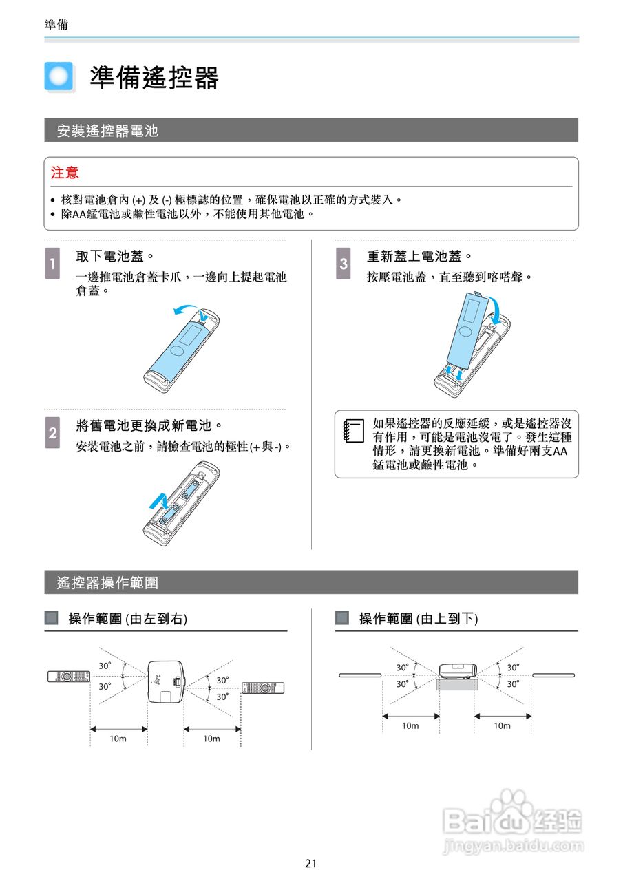 EPSON TW6000家用投影机使用说明书:[3]