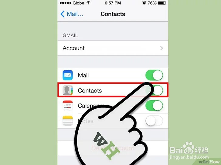 如何在iOS5或6上将苹果手机通讯录同步到Gmail