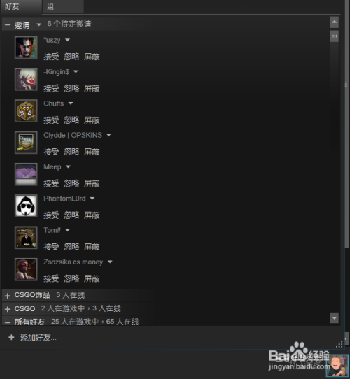 Csgo国服怎么加好友 百度经验