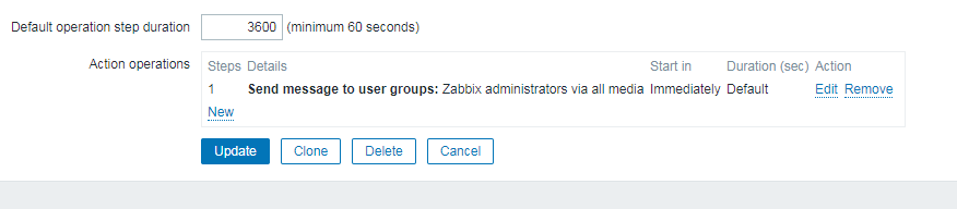 如何在zabbix的动作中增加操作？