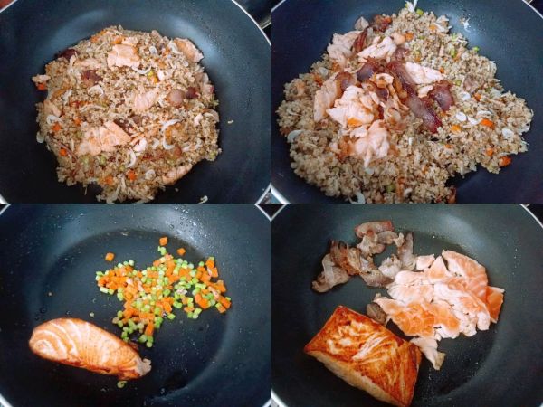 三文鱼藜麦炒饭