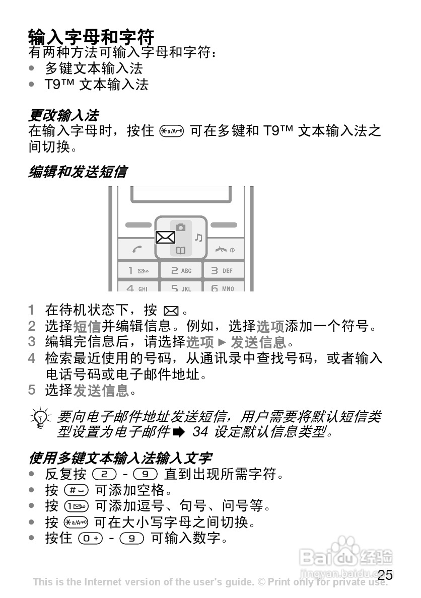 索尼爱立信K200c手机使用说明书:[3]