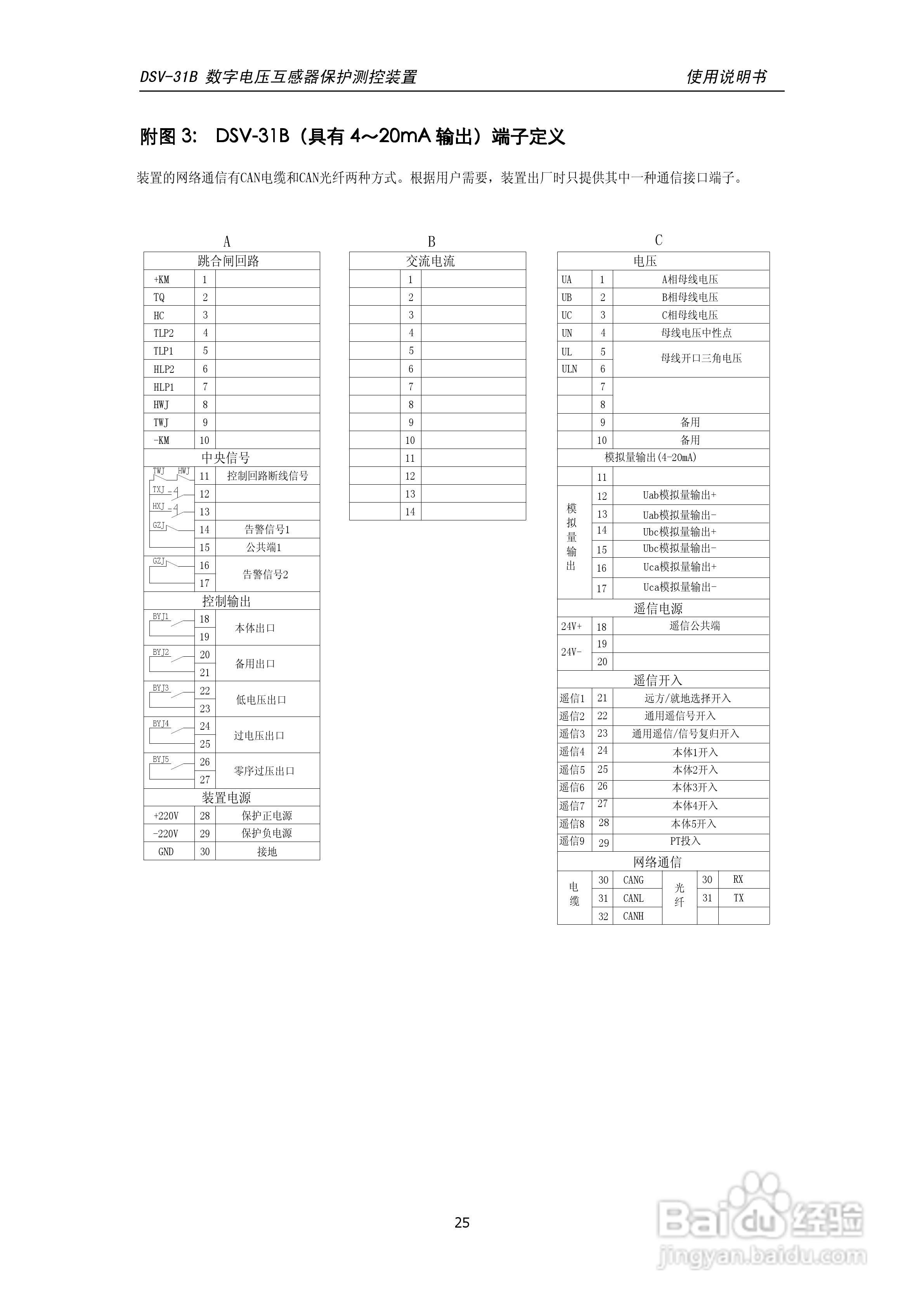 天能DSV-31B数字电压互感器保护测控装置说明书:[3]
