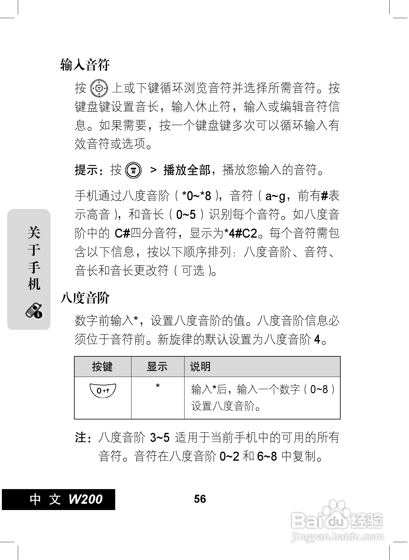摩托罗拉W200手机使用说明书:[6]