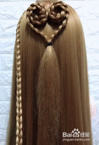 双心形披肩发淑女女神必备