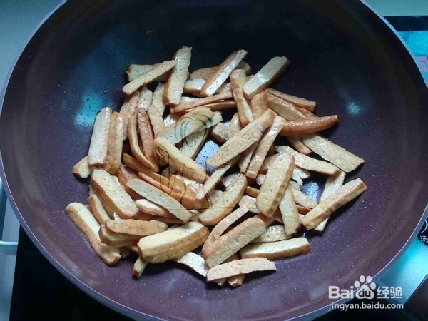 韭菜炒香干的做法