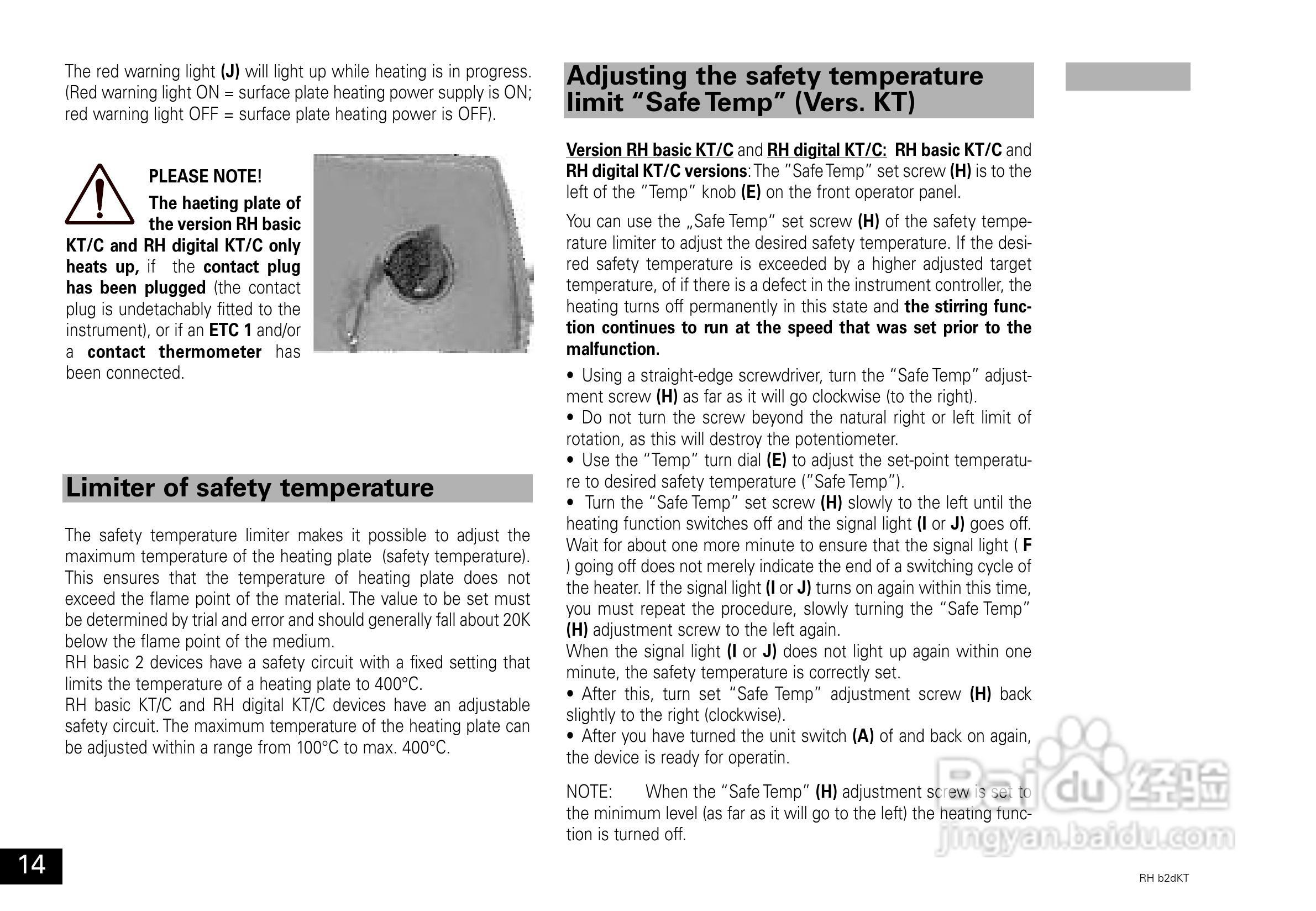 IKA RH KT/C基本型加热磁力搅拌器使用说明书:[2]