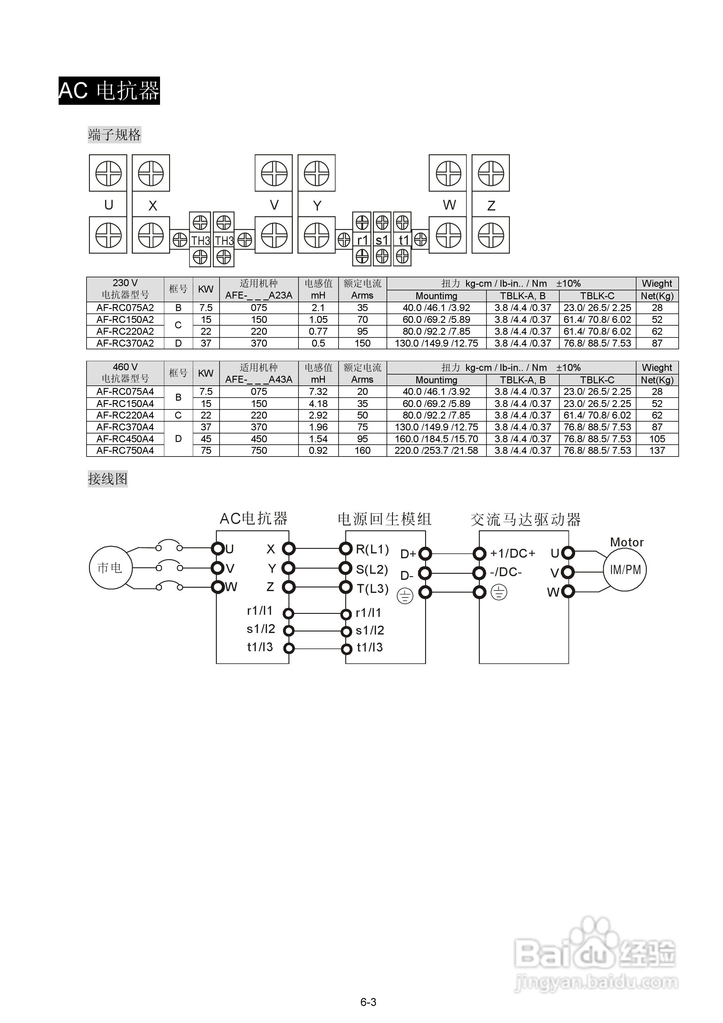 台达AFE2000主动式电源回生单元使用手册:[3]