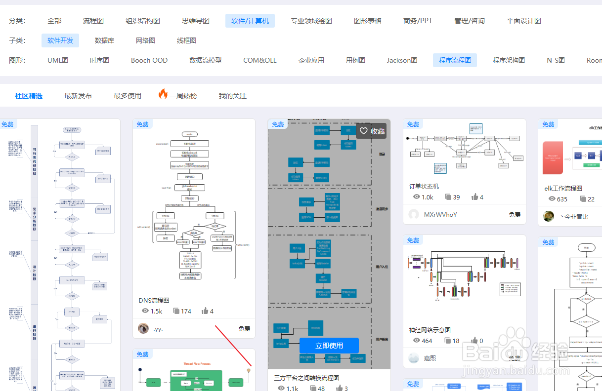 亿图图示怎么绘制“DNS流程图”