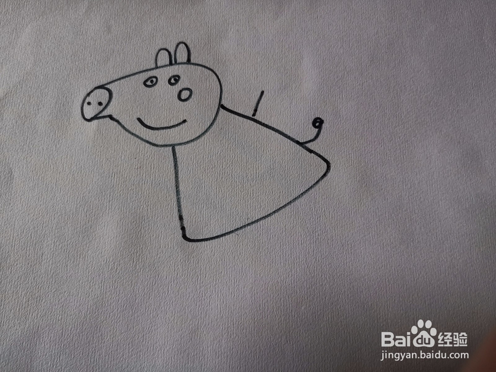 佩琪猪猪简笔画