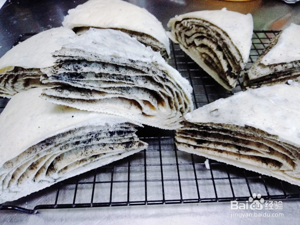 做出入味的黑芝麻酱千层饼