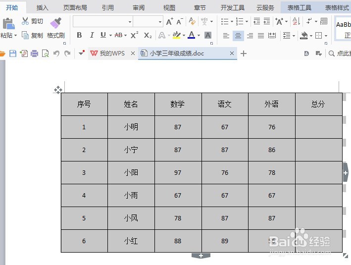 wpsword如何调整表格边框宽度