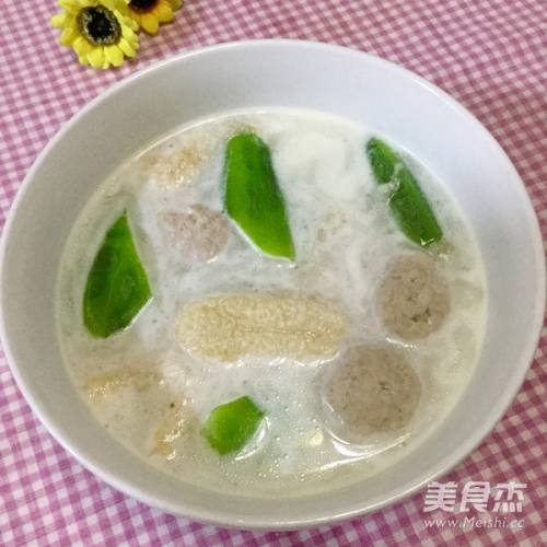 丝瓜竹笙浸肉丸 百度经验