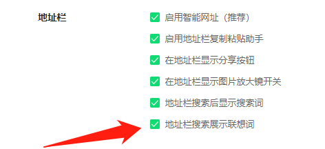 360浏览器怎么打开地址栏搜索展示联想词