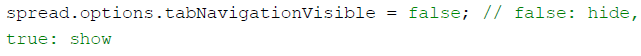 如何设置SpreadJS的表单名称标签