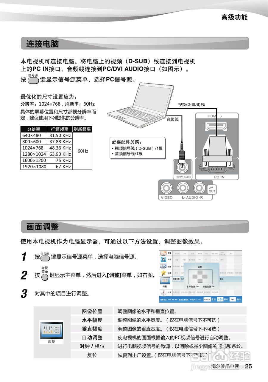 海尔LD32K3液晶彩电使用说明书:[3]