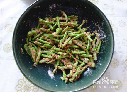 黑麦蒸豇豆的做法