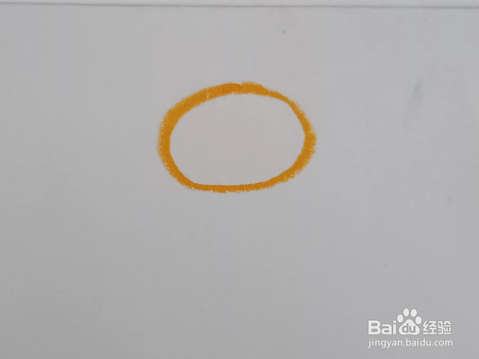 用油画棒画向日葵