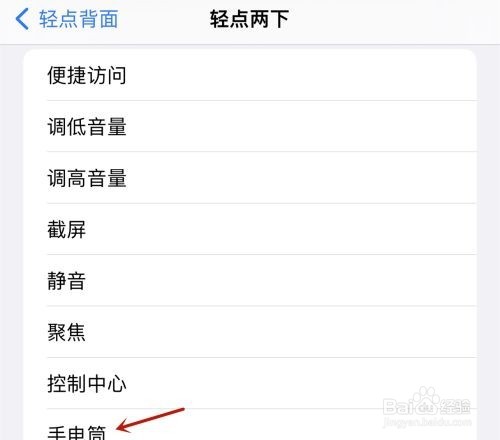 iphone13Pro Max怎么轻点背面打开手电筒