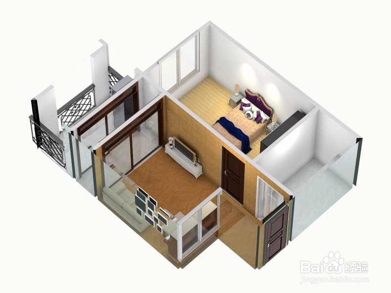 <b>38平米怎么改两房一厅</b>
