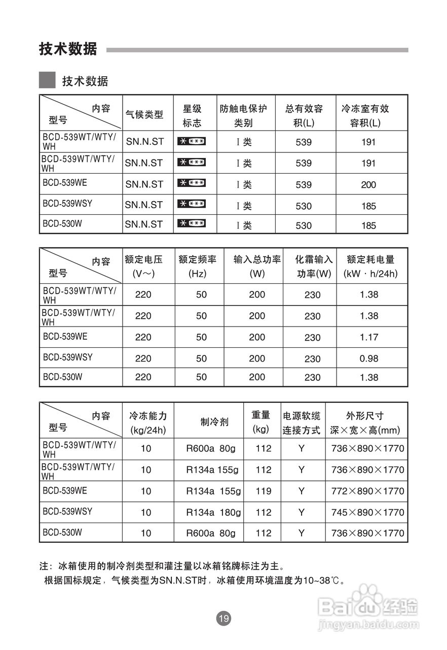 海尔BCD-539WT冰箱使用说明书:[3]