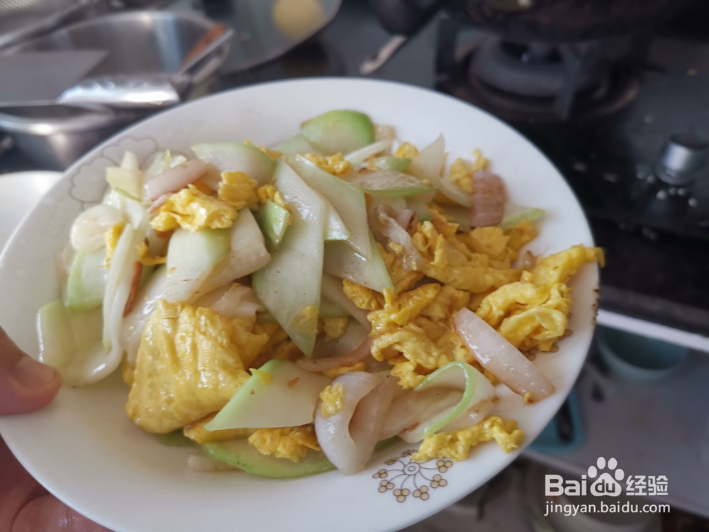 葫芦片炒鸡蛋