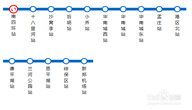 2018年最新郑州地铁运行路线图 运行时刻表