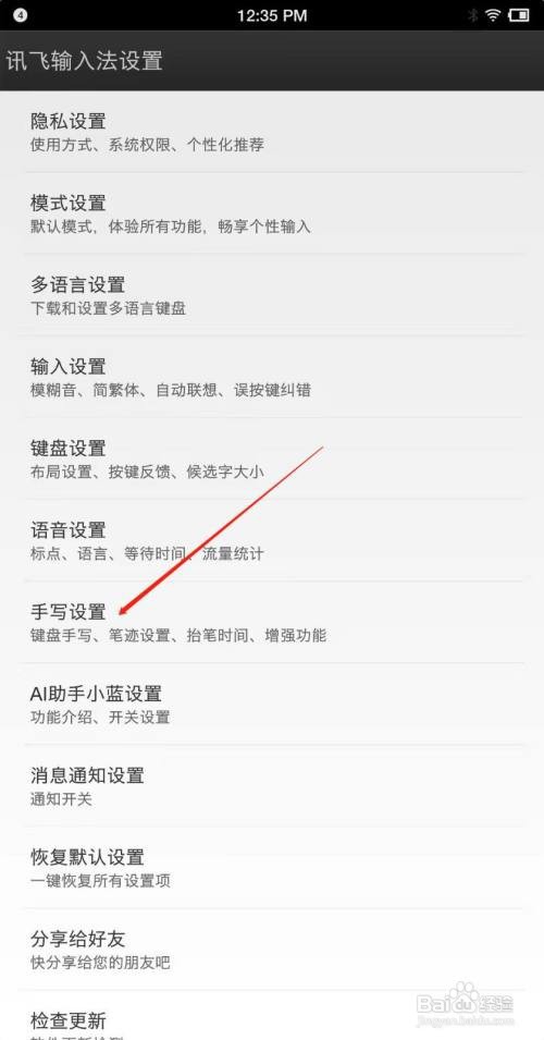 讯飞输入法怎么关闭手写显示拼音