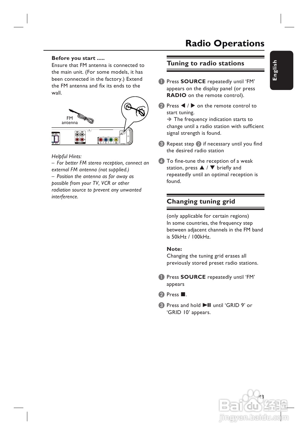 PHILIPS HTS3265 USB/卡拉OK 5.1声道家庭剧院使用说明:[3]