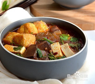 简单易上手的香辣鸭血粉丝汤