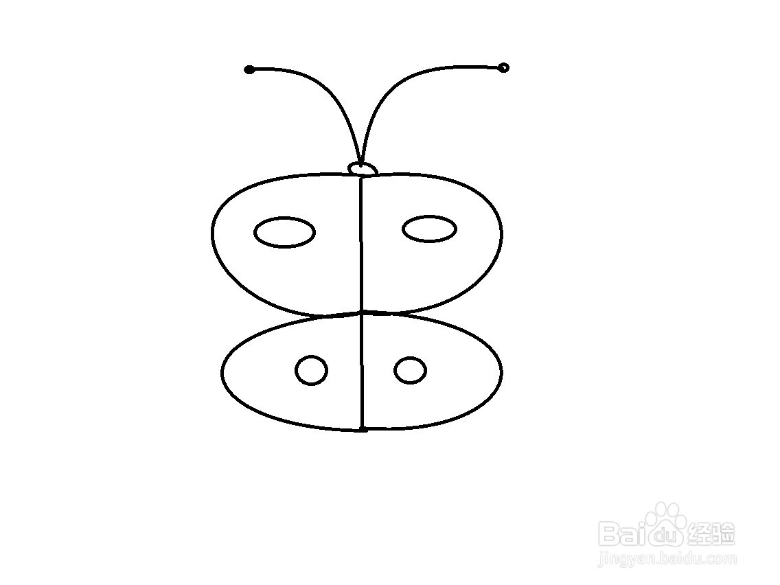 用字母B画蝴蝶的方法