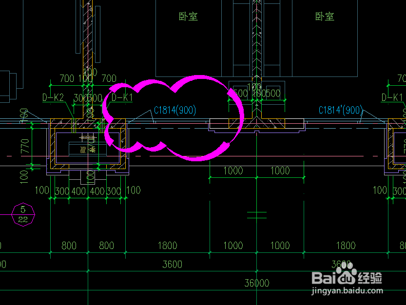 如何画建筑施工图中的门窗放大图