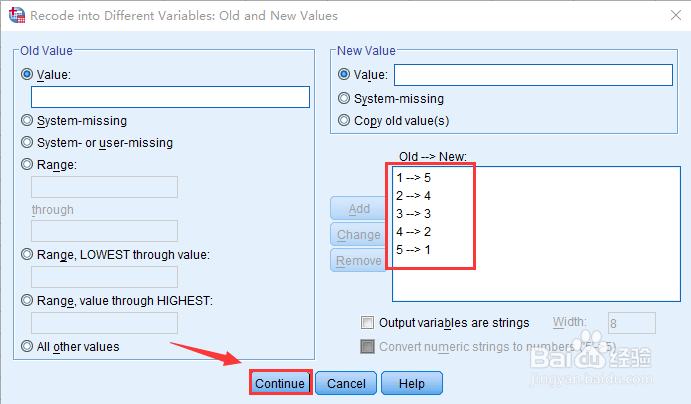 spss如何设置反向计分？