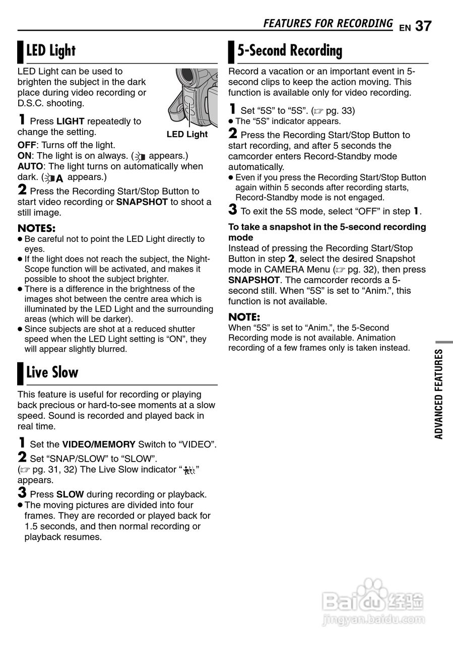 JVC GR-D290摄像机说明书:[4]