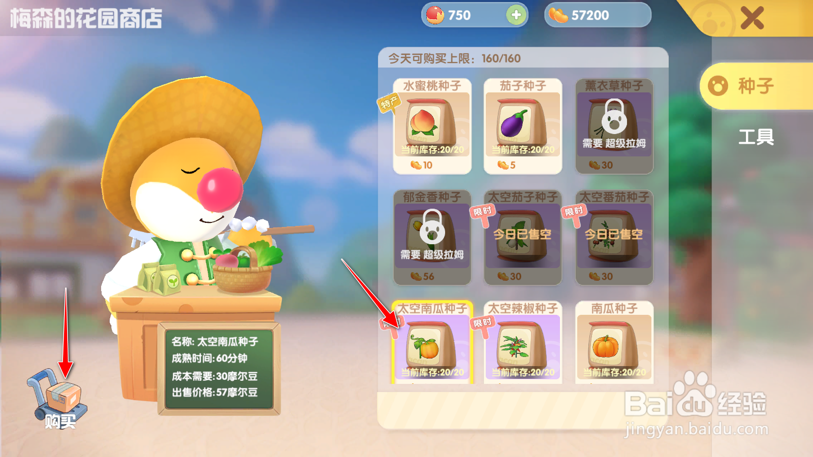摩尔庄园怎么获得太空南瓜种子在哪获取太空南瓜