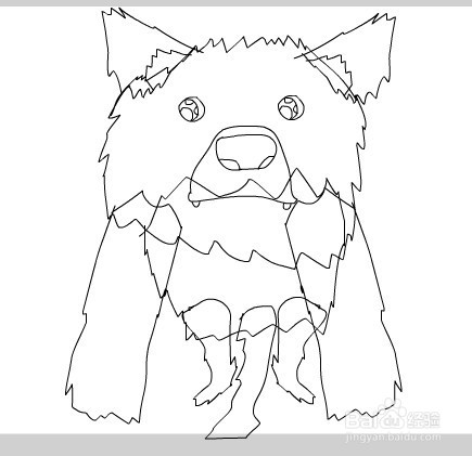 flash绘制一只黑色的小狗