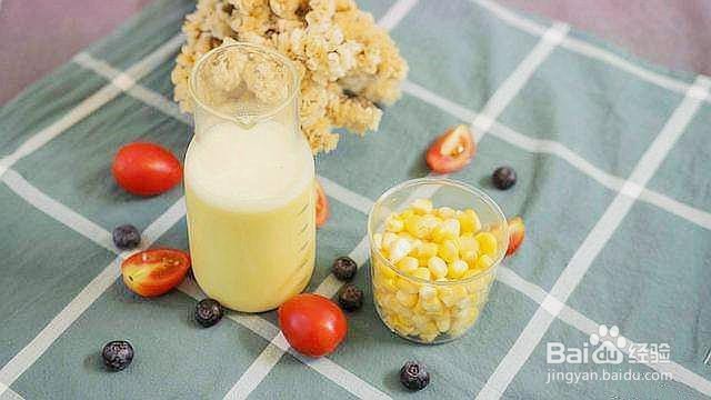 家庭自制牛奶玉米汁