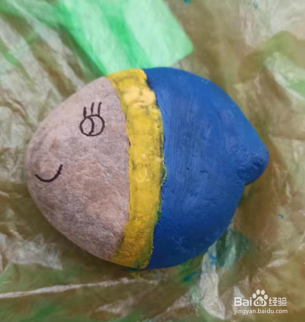 石头画——如何把石头画成可爱的小鱼