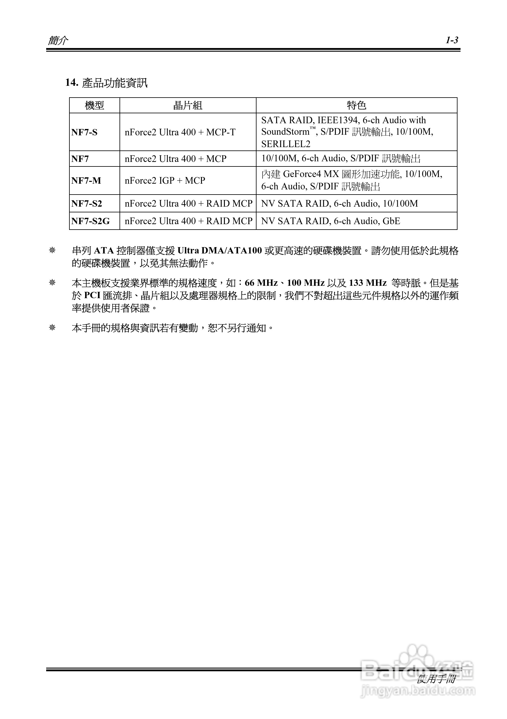 升技NF7系列主板使用手册说明书:[1]