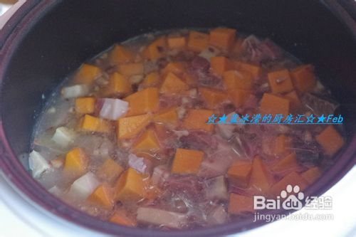 让米饭吃的有滋有味 火腿南瓜饭