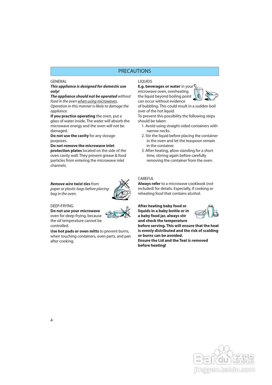 惠而浦AMW480/IX内置式微波炉用户手册